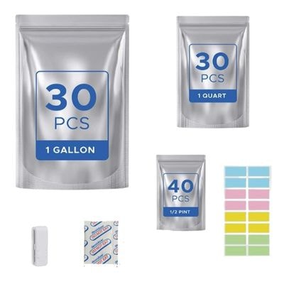 Mylar Bags + Oxygen Absorbers